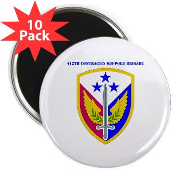 412SB - M01 - 01 - SSI - 412th Support Brigade with Text - 2.25" Magnet (10 pack) - Click Image to Close