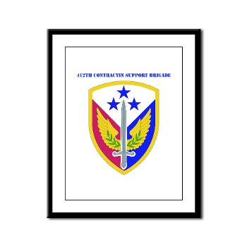 412SB - M01 - 02 - SSI - 412th Support Brigade with Text - Framed Panel Print