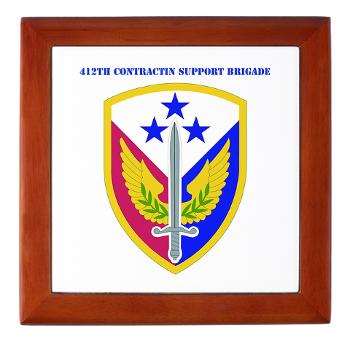 412SB - M01 - 03 - SSI - 412th Support Brigade with Text - Keepsake Box - Click Image to Close