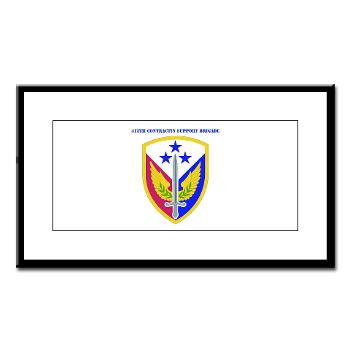 412SB - M01 - 02 - SSI - 412th Support Brigade with Text - Small Framed Print - Click Image to Close