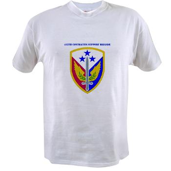 412SB - A01 - 04 - SSI - 412th Support Brigade with Text - Value T-Shirt