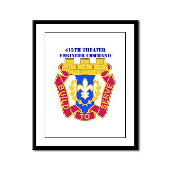 412TEC - M01 - 02 - DUI - 412th Theater Engineer Command with Text - Framed Panel Print - Click Image to Close