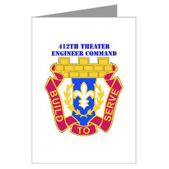 412TEC - M01 - 02 - DUI - 412th Theater Engineer Command with Text - Greeting Cards (Pk of 10) - Click Image to Close