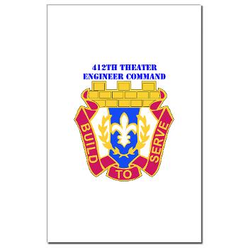 412TEC - M01 - 02 - DUI - 412th Theater Engineer Command with Text - Mini Poster Print