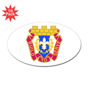 412TEC - M01 - 01 - DUI - 412th Theater Engineer Command - Sticker (Oval 10 pk)