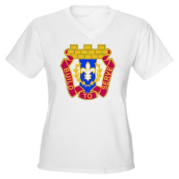 412TEC - A01 - 04 - DUI - 412th Theater Engineer Command - Women's V -Neck T-Shirt