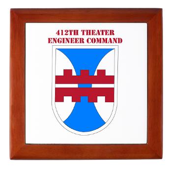 412TEC - M01 - 03 - SSI - 412th Theater Engineer Command with Text - Keepsake Box