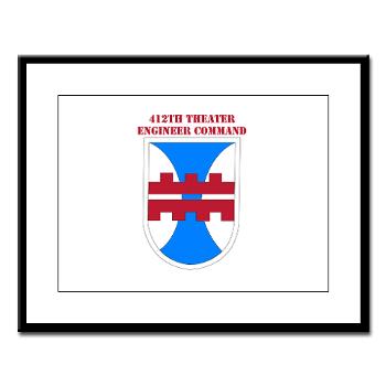 412TEC - M01 - 02 - SSI - 412th Theater Engineer Command with Text - Large Framed Print - Click Image to Close