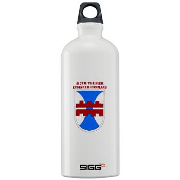 412TEC - M01 - 03 - SSI - 412th Theater Engineer Command with Text - Sigg Water Bottle 1.0L