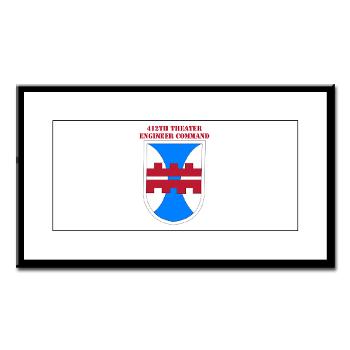 412TEC - M01 - 02 - SSI - 412th Theater Engineer Command with Text - Small Framed Print