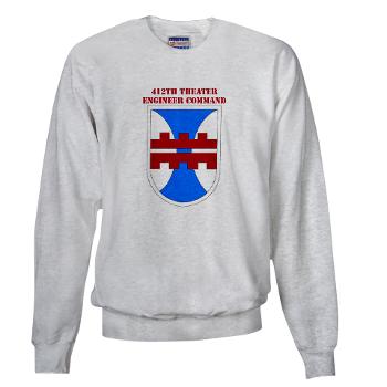 412TEC - A01 - 03 - SSI - 412th Theater Engineer Command with Text - Sweatshirt - Click Image to Close