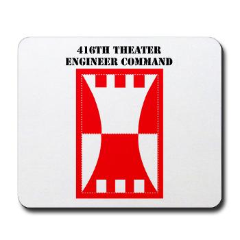 416TEC - M01 - 03 - SSI - 416th Theater Engineer Command with Text Mousepad - Click Image to Close