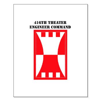 416TEC - M01 - 02 - SSI - 416th Theater Engineer Command with Text Small Poster