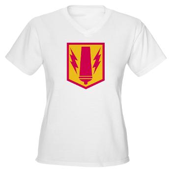 41FB - A01 - 04 - SSI - 41st Fires Brigade - Women's V-Neck T-Shirt