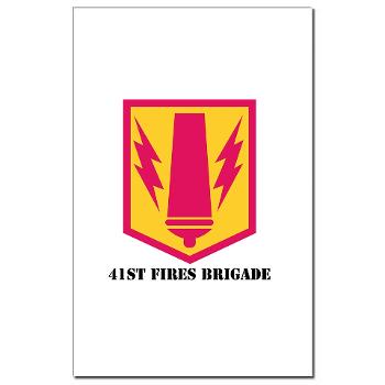 41FB - M01 - 02 - SSI - 41st Fires Brigade with Text - Mini Poster Print