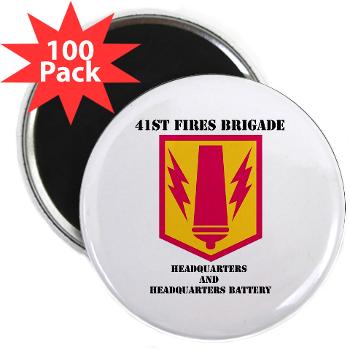 41FBHHB - M01 - 01 - DUI - Headquarter and Headquarters Battery with Text - 2.25" Magnet (100 pack) - Click Image to Close
