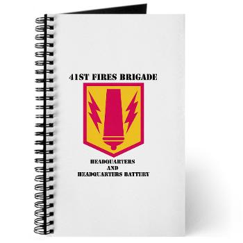 41FBHHB - M01 - 02 - DUI - Headquarter and Headquarters Battery with Text - Journal