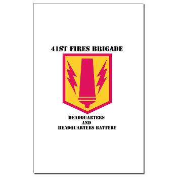 41FBHHB - M01 - 02 - DUI - Headquarter and Headquarters Battery with Text - Mini Poster Print - Click Image to Close