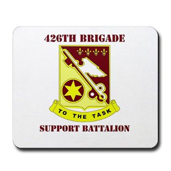 426BSB - M01 - 03 - DUI - 426th Brigade - Support Battalion with Text - Mousepad