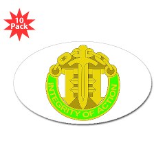 42MPB - M01 - 01 - DUI - 42nd Military Police Brigade - Sticker (Oval 10 pk)