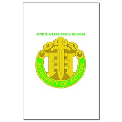 42MPB - M01 - 02 - DUI - 42nd Military Police Brigade with text - Mini Poster Print