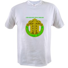42MPB - A01 - 04 - DUI - 42nd Military Police Brigade with text - Value T-shirt - Click Image to Close