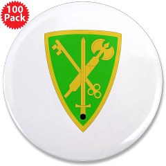 42MPB - M01 - 01 - SSI - 42nd Military Police Brigade - 3.5" Button (100 pack) - Click Image to Close