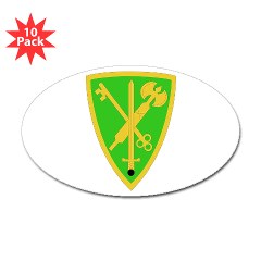 42MPB - M01 - 01 - SSI - 42nd Military Police Brigade - Sticker (Oval 10 pk) - Click Image to Close