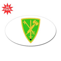 42MPB - M01 - 01 - SSI - 42nd Military Police Brigade - Sticker (Oval 50 pk)