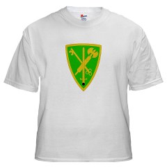 42MPB - A01 - 04 - SSI - 42nd Military Police Brigade - White Tshirt - Click Image to Close