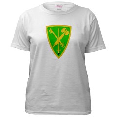 42MPB - A01 - 04 - SSI - 42nd Military Police Brigade - Women's T-Shirt - Click Image to Close