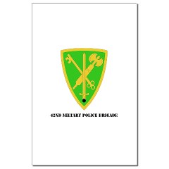 42MPB - M01 - 02 - SSI - 42nd Military Police Brigade with text - Mini Poster Print