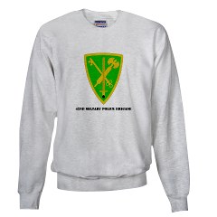 42MPB - A01 - 03 - SSI - 42nd Military Police Brigade with text - Sweatshirt