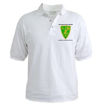 42MPBHHC - A01 - 04 - DUI - Headquarter and Headquarters Company with Text - Golf Shirt