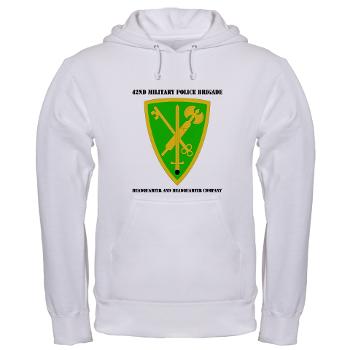 42MPBHHC - A01 - 03 - DUI - Headquarter and Headquarters Company with Text - Hooded Sweatshirt - Click Image to Close