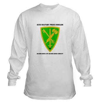 42MPBHHC - A01 - 03 - DUI - Headquarter and Headquarters Company with Text - Long Sleeve T-Shirt - Click Image to Close