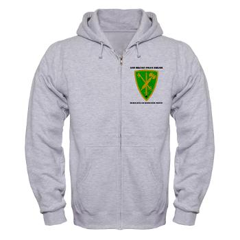 42MPBHHC - A01 - 03 - DUI - Headquarter and Headquarters Company with Text - Zip Hoodie