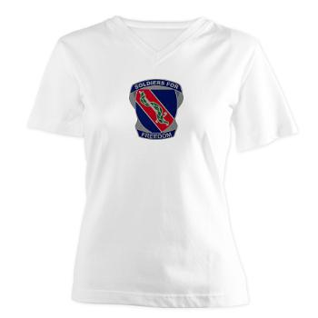 43AG - A01 - 04 - DUI - 43rd Adjutant General - Women's V-Neck T-Shirt