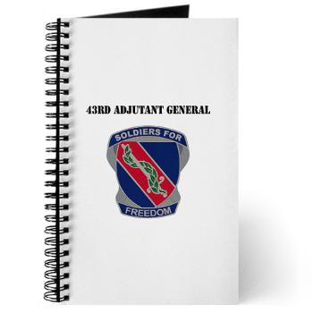 43AG - M01 - 02 - DUI - 43rd Adjutant General with Text - Journal - Click Image to Close