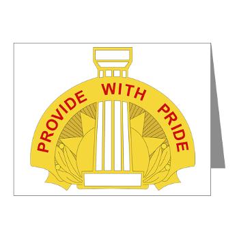 43SB - M01 - 02 - DUI - 43rd Sustainment Brigade - Note Cards (Pk of 20) - Click Image to Close