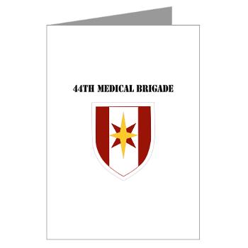 44MB - M01 - 02 - SSI - 44th Medical Brigade wth Text - Greeting Cards (Pk of 10)