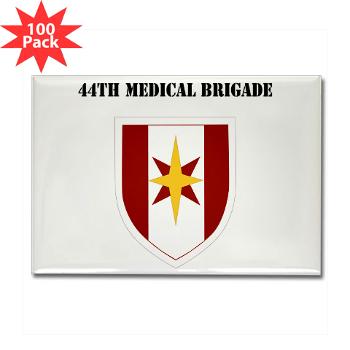 44MB - M01 - 01 - SSI - 44th Medical Brigade wth Text - Rectangle Magnet (100 pack)