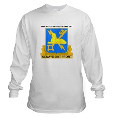 45MIC - A01 - 03 - DUI - 45th Military Intelligence Coy with text Long Sleeve T-Shirt - Click Image to Close