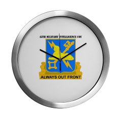 45MIC - M01 - 03 - DUI - 45th Military Intelligence Coy with text Modern Wall Clock - Click Image to Close