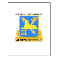 45MIC - M01 - 02 - DUI - 45th Military Intelligence Coy with text Small Poster