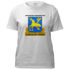 45MIC - A01 - 04 - DUI - 45th Military Intelligence Coy with text Women's T-Shirt - Click Image to Close