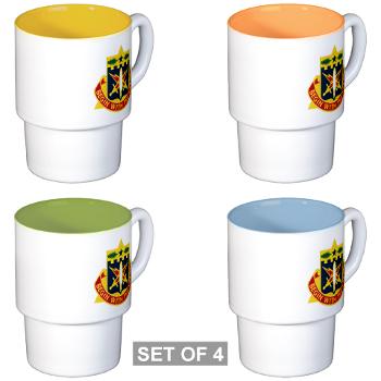 46AGBR - M01 - 03 - DUI - 46th AG Battalion (Reception) - Stackable Mug Set (4 mugs)