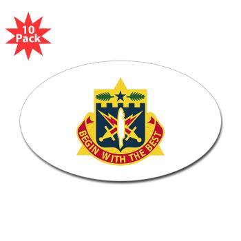 46AGBR - M01 - 01 - DUI - 46th AG Battalion (Reception) - Sticker (Oval 10 pk)