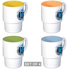 472SC - M01 - 03 - DUI - 472nd Signal Company - Stackable Mug Set (4 mugs)