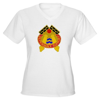 479FAB - A01 - 04 - DUI - 479th Field Artillery Brigade - Women's V-Neck T-Shirt